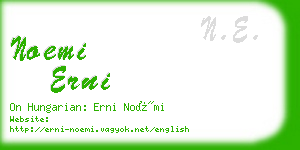 noemi erni business card